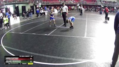 59 lbs Cons. Round 5 - Archer Henderson, Junior Titans Wrestling Club vs Jaron Martinez, MWC Wrestling Academy