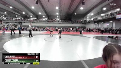 140 lbs Cons. Round 2 - Liam Glass, Platte County Wrestling Club-AAA vs Fisher Young, Trenton Kids Wrestling Club-AA