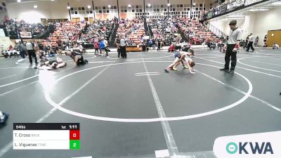 64 lbs 5th Place - Tristen Cross, Brushy Wrestling Club vs Logan Vigueras, Team Tulsa Wrestling Club