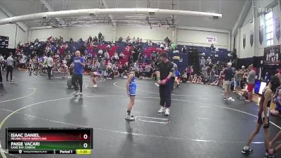 68/76 Round 4 - Isaac Daniel, Pelion Youth Wrestling vs Paige Vacari, Cane Bay Cobras