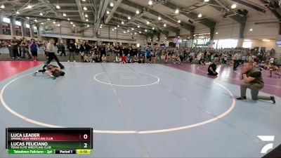 65 lbs Quarterfinal - Lucas Feliciano, Texas Elite Wrestling Club vs Luca Leader, Spring Klein Wrestling Club