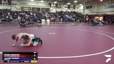 12UB-3 lbs Rr3 - Ryker Heishman, Big Game Wrestling Club vs Easten Hanson, Caveman