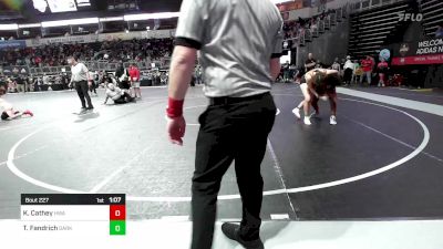 126.3-137.4 lbs Semifinal - KiMorah Cathey, HURRICANE WRESTLING ACADEMY vs Tita Fandrich, Darkhorse WC