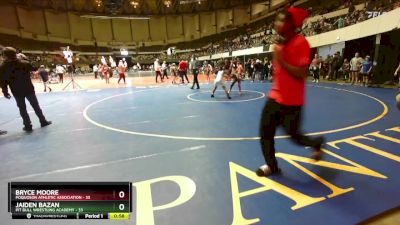 80 lbs Quarterfinal - Bryce Moore, Poquoson Athletic Association vs Jaiden Bazan, Pit Bull Wrestling Academy