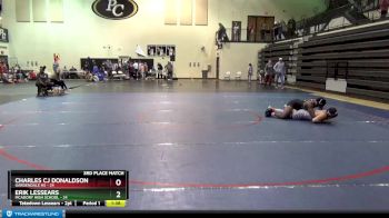 220 lbs Placement Matches (8 Team) - Charles Cj Donaldson, Gardendale Hs vs Erik Lessears, McAdory High School