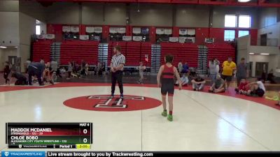 12U - 115 lbs Round 2 (4 Team) - Chloe Bobo, Alexander City Youth Wrestling - 12U vs Maddox McDaniel, Stronghold - 12U