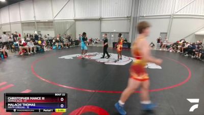 170 lbs 2nd Wrestleback (16 Team) - Christopher Mance III, Georgia Blue vs Malachi Thomas, South Carolina