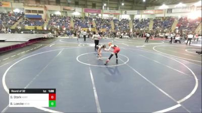 85 lbs Round Of 32 - Gus Stark, North Fork vs Ben Loecke, Severance Middle School