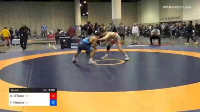 70 kg Semifinal - Keegan O'Toole, Tiger Style Wrestling Club vs Fidel Mayora, Cliff Keen Wrestling Club