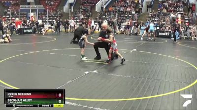 37 lbs Cons. Round 5 - Ryker Reurink, TK WC vs Beckham Alley, Clarkston WC
