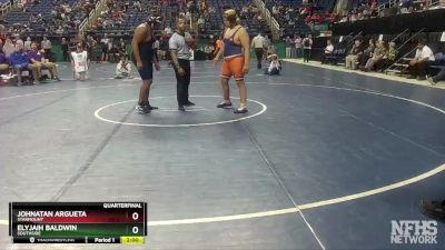 1A 285 lbs Quarterfinal - Elyjaih Baldwin, Southside vs Johnatan Argueta, Starmount