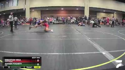 130 lbs Semifinal - Sebastian Vega, Unattached vs Kayden Fogarty, C2X