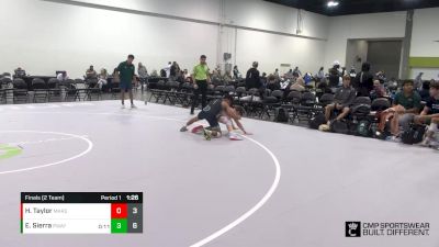 120 lbs Finals (2 Team) - Edwin Sierra, Poway vs Hunter Taylor, Kansas Marshals