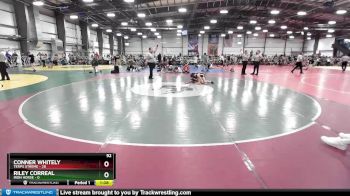 92 lbs Rd# 2 10:30am Friday - Conner Whitely, Terps Xtreme vs Riley Correal, Iron Horse