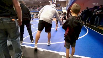 46 lbs Quarterfinal - Kashton Legg, Barnsdall Youth Wrestling vs Zeke Parrish, Claremore Wrestling Club