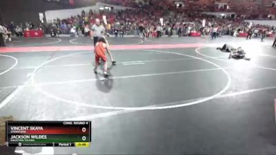 90 lbs Cons. Round 4 - Jackson Wildes, Mauston Talons vs Vincent Skaya, Stratford