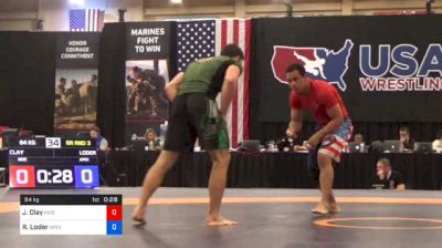 84 kg Rr Rnd 3 - James Clay, Independent vs Ryan Loder, Apex Wrestling Academy