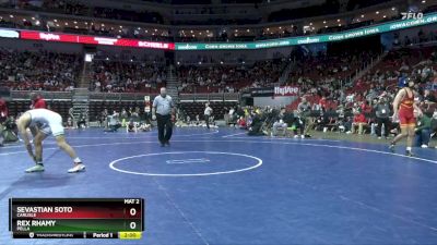 3A-138 lbs Cons. Round 2 - Rex Rhamy, Pella vs Sevastian Soto, Carlisle