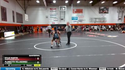 110 lbs Quarterfinal - Florecita Villagomez, La Grande vs Kylie Martin, Baker/Powder Valley