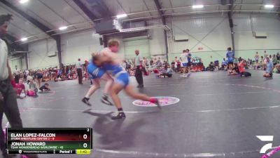 182 lbs Round 2 (4 Team) - Jonah Howard, Team Wonderbread Worldwide vs Elan Lopez-Falcon, Storm Wrestling Center 2