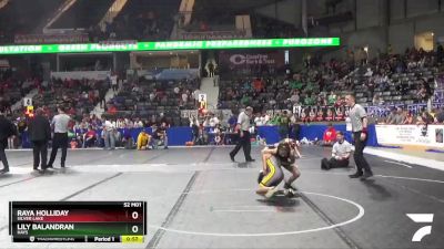80 lbs Cons. Round 1 - Raya Holliday, Silver Lake vs Lily Balandran, Hays