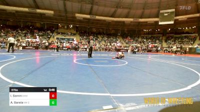 67 lbs Consi Of 32 #2 - Ira Samm, Greater Heights Wrestling vs Andy Barela, NM Gold