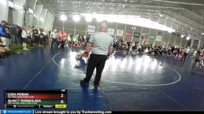 67 lbs 1st Place Match - Luka Moran, Billings Wrestling Club vs Quincy Nanquilada, Mat Demon Wrestling Club