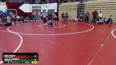 115-122 lbs Round 1 - Deklin Daggett, Western WC vs Riot Moler, Edgewood WC