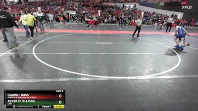 94 lbs Semifinal - Gabriel Bass, Askren Wrestling Academy vs Ryker Duellman, LAW