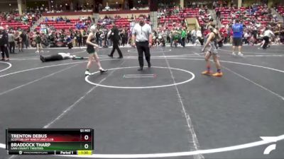 92 lbs Cons. Round 2 - Trenton Debus, Scottsbluff Wrestling Club vs Braddock Tharp, Linn County Twisters