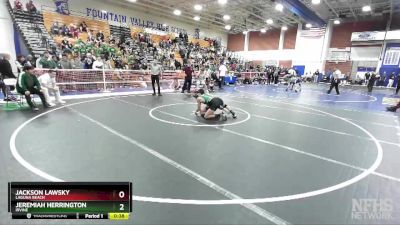 120 lbs Cons. Round 4 - Jackson Lawsky, Laguna Beach vs Jeremiah Herrington, Irvine