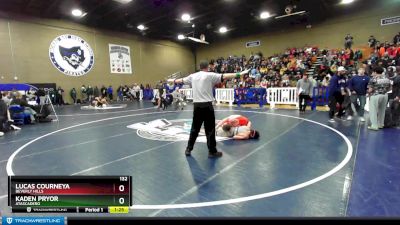 132 lbs Champ. Round 3 - Kaden Pryor, Atascadero vs Lucas Courneya, Beverly Hills
