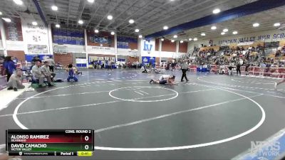 160 lbs Cons. Round 2 - David Camacho, Victor Valley vs Alonso Ramirez, Silverado