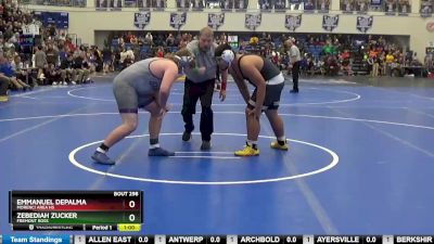 285 lbs Cons. Round 2 - Zebediah Zucker, FREMONT ROSS vs Emmanuel Depalma, Morenci Area HS