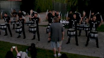 Blue Devils Drums In The Lot At DCI West