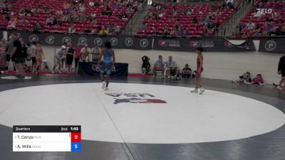 41 kg Quarters - Tyler Conzo, New York vs Ariah Mills, Roundtree Wrestling Academy