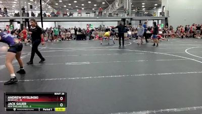 132 lbs Round 7 (8 Team) - Andrew Myslinski, Bearcats vs Jack Sauer, New England Gold