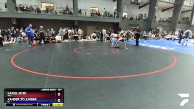 157 lbs Cons. Round 2 - Xariel Soto, WA vs Xander Zollinger, ID