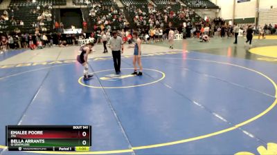 122-133 lbs Cons. Round 3 - Bella Arrants, GI Grapplers vs Emalee Poore, 2TG