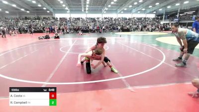 106 lbs Consi Of 16 #1 - Alexander Costa, VA vs Rylen Campbell, PA