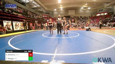 88-95 lbs Quarterfinal - Aunika Harsha, Collinsville Cardinal Youth Wrestling vs Meadow McCray, Pawnee Peewee Wrestling