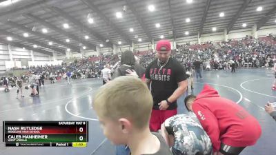 95 lbs 3rd Place Match - Nash Rutledge, Ridgeline High School vs Caleb Manheimer, West Jordan