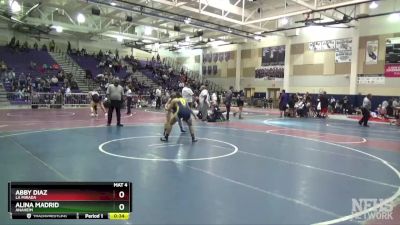 150 lbs Cons. Round 3 - Alina Madrid, Anaheim vs Abby Diaz, La Mirada