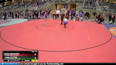 77 lbs Cons. Round 4 - Evan Ferguson, Cornerstone Mat Club vs Tyrin Rutter, All-Phase Wrestling Club