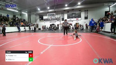 61 lbs Final - Beau Fisher, HURRICANE WRESTLING ACADEMY vs Barrett Ellis, Salina Wrestling Club