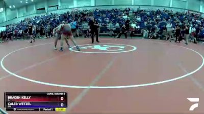 138 lbs Cons. Round 2 - Braden Kelly, IL vs Caleb Wetzel, OH