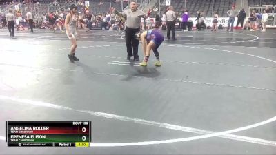 101 lbs Quarterfinal - Epenesa Elison, Team California vs Angelina Roller, Team Colorado