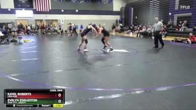 135 lbs Cons. Semi - Kayel Roberts, Linn-Mar vs Evelyn Eggleston, Iowa City, Liberty