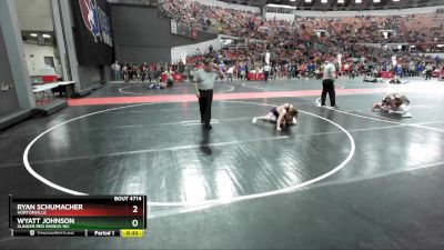 90 lbs Semifinal - Ryan Schumacher, Hortonville vs Wyatt Johnson, Slinger Red Rhinos WC