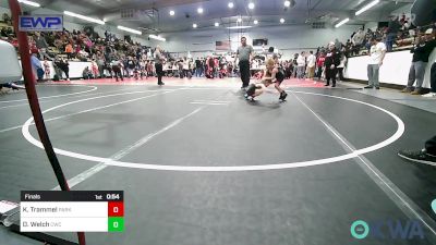 41-45 lbs Final - Korbin Trammel, Park Hill Grappling Club vs Danger Welch, Claremore Wrestling Club